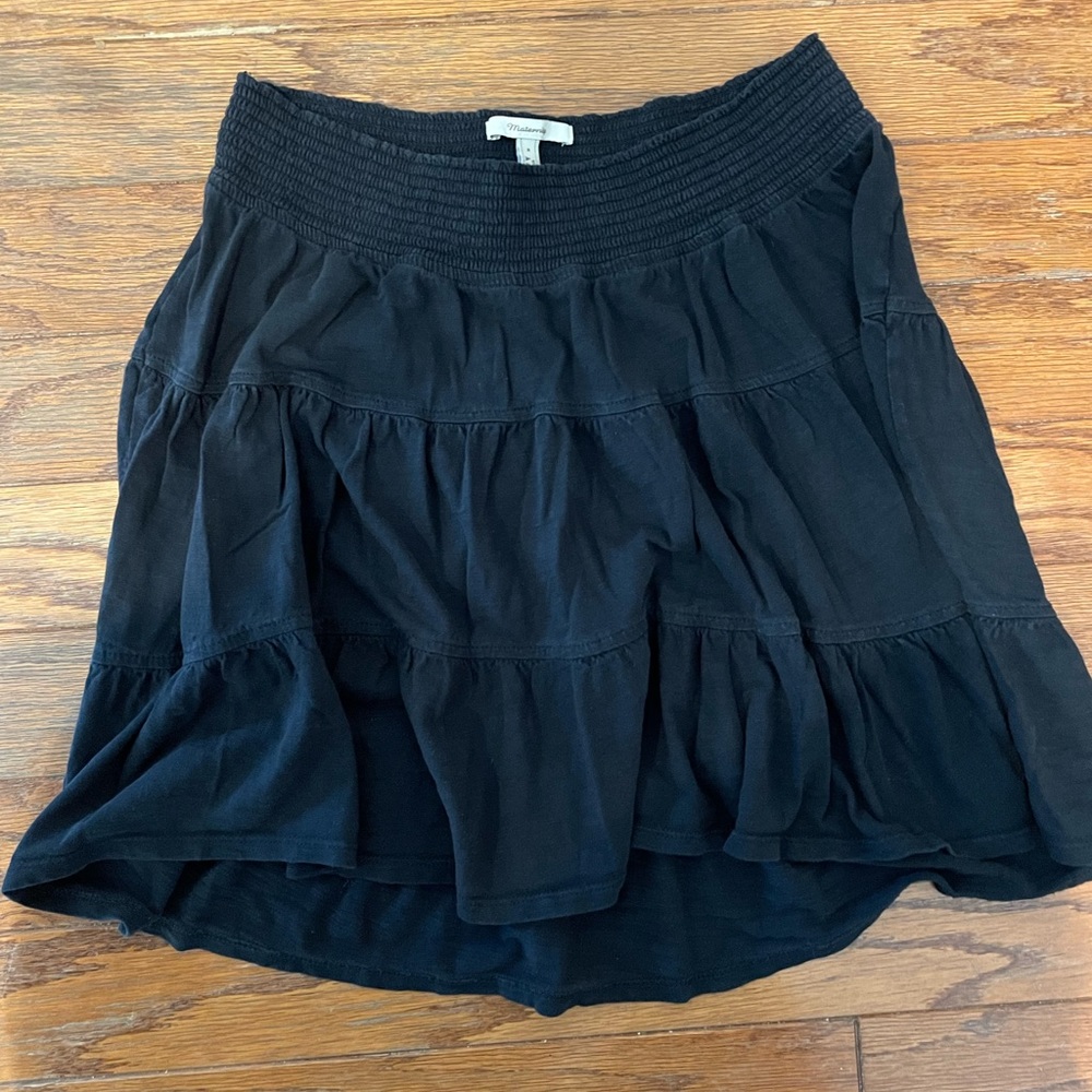 Black maternity skirt